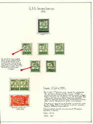 1934 GAA attractive specialised assembly neatly mounted and written ...