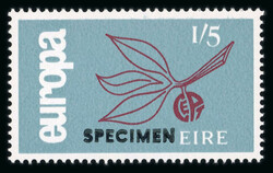 1965 Europa mint nh set of two, overprinted Specimen in black, fresh, ...