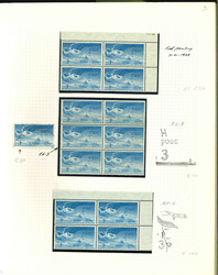 1948–1965 Airmail Stamps. A large, duplicated, and highly ...