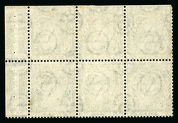 1931-40 SE 1/2d green, mint nh booklet panes of six, showing normal ...