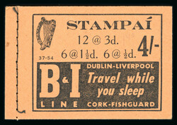 1948-62 2s6d booklets, serial no. 36-53 (3), 3s booklet, serial no. ...