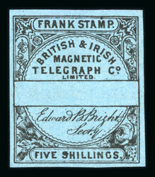 1860 Telegraph Stamps: British and Irish Magnetic Telegraph Company, ...