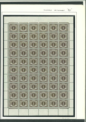 1971 Watermark E Postage Dues – Duplicate group of complete sheets. ...