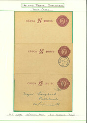 1922–1981 Postal Cards: A specialised collection of 83 unused and ...