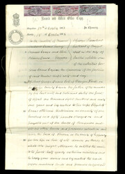 1869-1936 Old-time attractive collection of 33 documents, 9 fragments ...