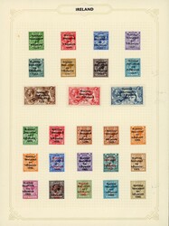 1922-1960 Attractive balance collection on 20 album pages, showing ...