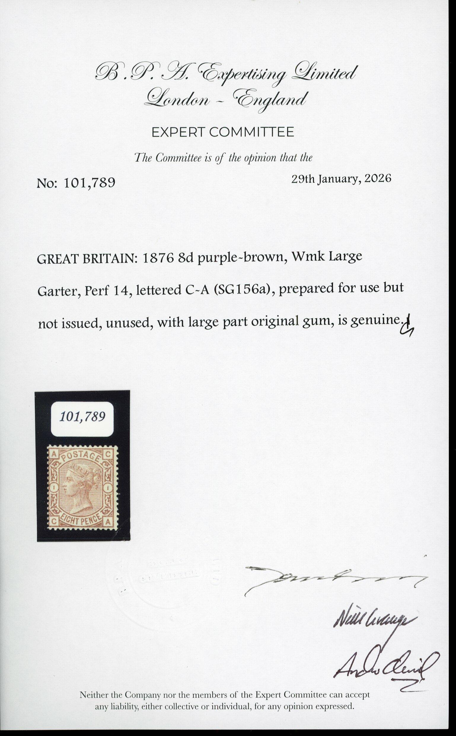 Philasearch.com - Great Britain 1855-1900 Surface Printed, SG 156a