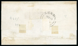 1840 1d Black, Plate 1a (CD–DE) Block of Four on Cover — May 1840 ...