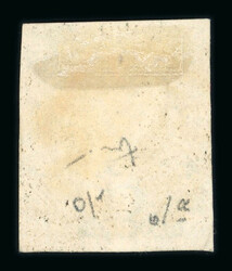 1840 1d Black, Plate 1a, TI. Good to large margins, neat brownish-red ...