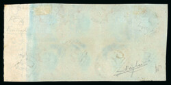 1841 1d red-brown Pl. 76 EI-FL, exceptional right hand marginal block ...
