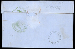 1841 1d red-brown Pl.152 GE-GJ, strip of six, plus two pairs, all ...