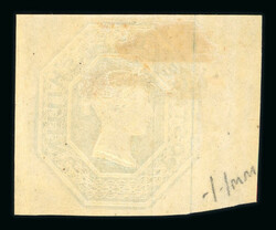 1847–54 1s Pale Green, Die 2 Fresh Mint with Exceptional Margins ...