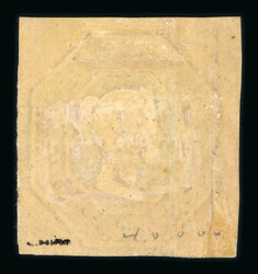 1847–54 1s Green, mint with large margins and part original gum. ...