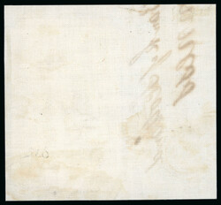 1847–54 10d Brown, block of six with clear to large margins and ...