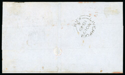 1849 (10 Nov) Wrapper from Liverpool to New York by Packet Caledonian ...