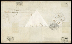 1850 (10 May) Folded letter sheet from London to New York, bearing ...