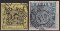 10: l'État souverain allemand de Bade - Cancellations and seals