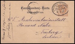 Böhmen/sächsische Postamt, "Bodenbach" K1 nebst Zug-Stpl. ...
