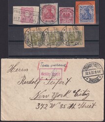 FRIEDRICHSFELD, schönes Lot m.4 Brfstckn.( Pfg.m.Ra 3, 3 x KOS ) ...