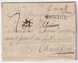 Frankreich, "Maseyck" L2 sehr klar nebst hs. "fr. Weesel" auf kleinem ...