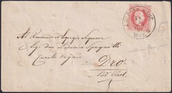 Österreich, 5 Kr. rot mit seltenem K1 "Abgeord. Haus Wien" nach Dro, ...