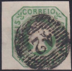 Portugal, 50 R. grün, allseits sehr breitrandiges Luxusstück (M€ ...