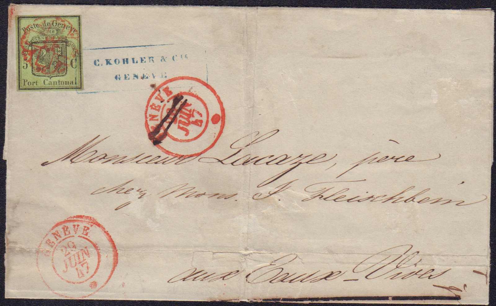 Lot 397 - schweiz kantone genf  -  Auction House Thomas Schantl PREMIUM online live auction