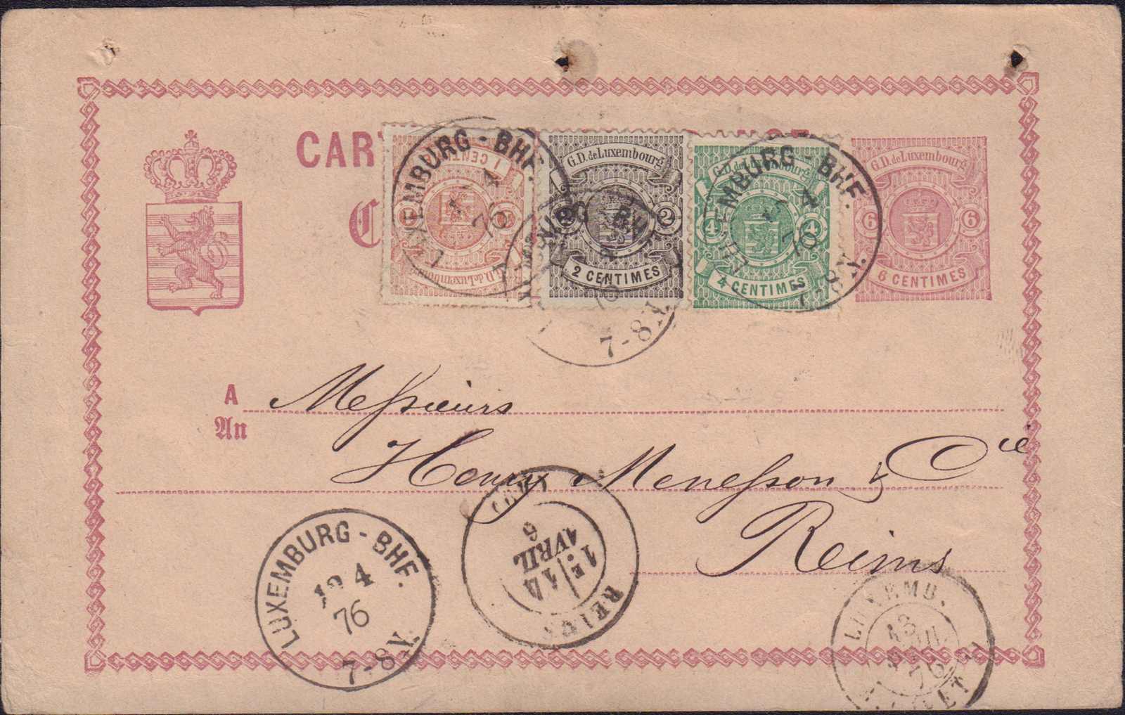 Lot 264 - luxemburg - Auction House Thomas Schantl 2nd Online-Live-Auction (PREMIUM-Edition) Lot 264 - luxemburg - Auction House Thomas Schantl 2nd Online-Live-Auction (PREMIUM-Edition)