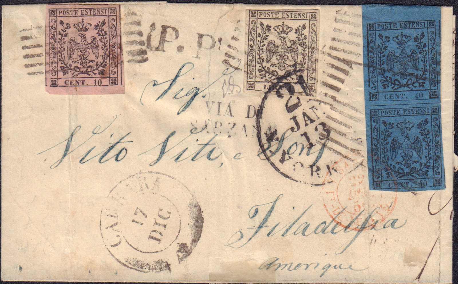 Lot 232 - italien staaten modena  -  Auction House Thomas Schantl 2nd Online-Live-Auction (PREMIUM-Edition)
