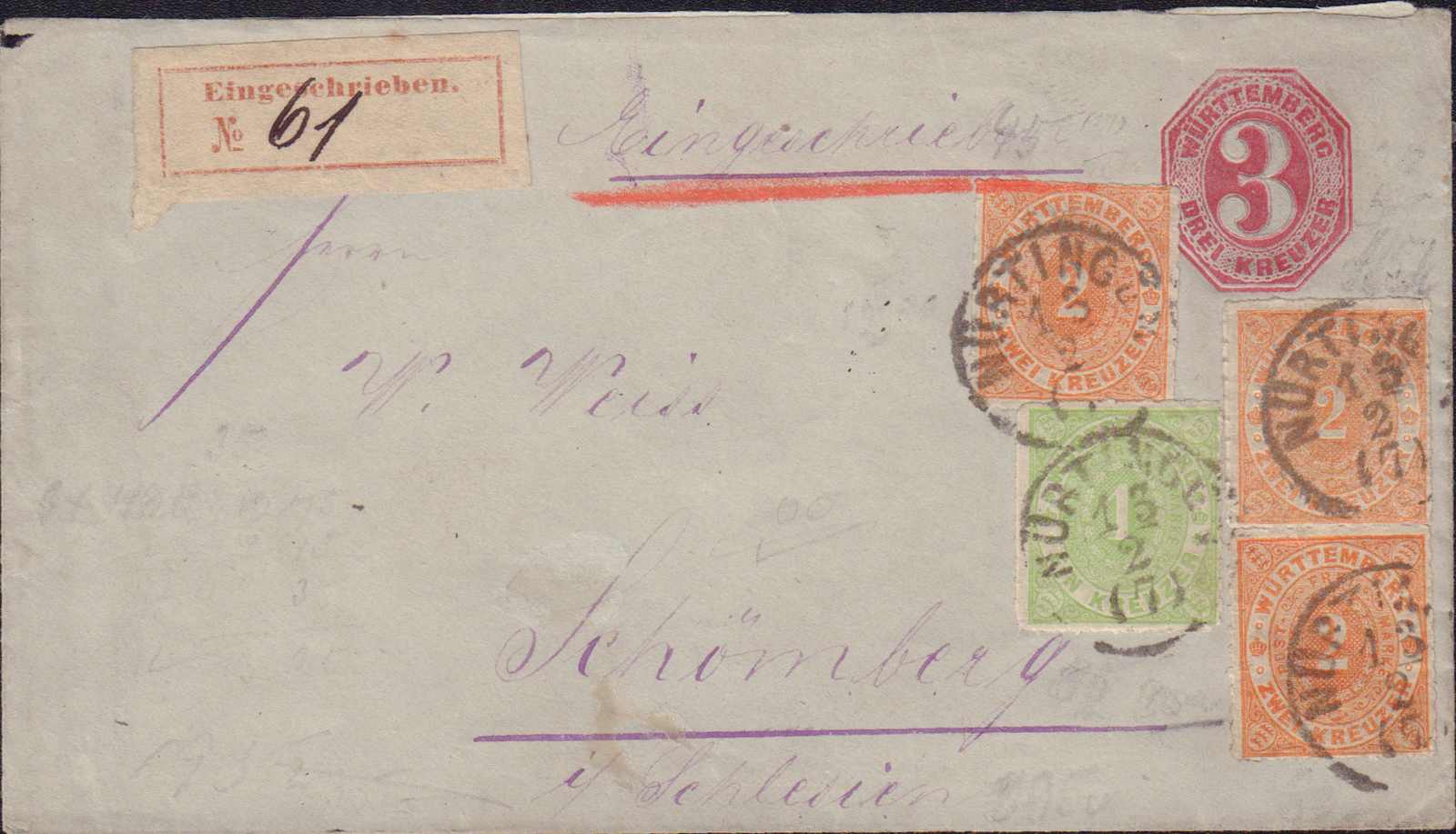 Lot 73 - altdeutschland württemberg  -  Auction House Thomas Schantl 2nd Online-Live-Auction (PREMIUM-Edition)