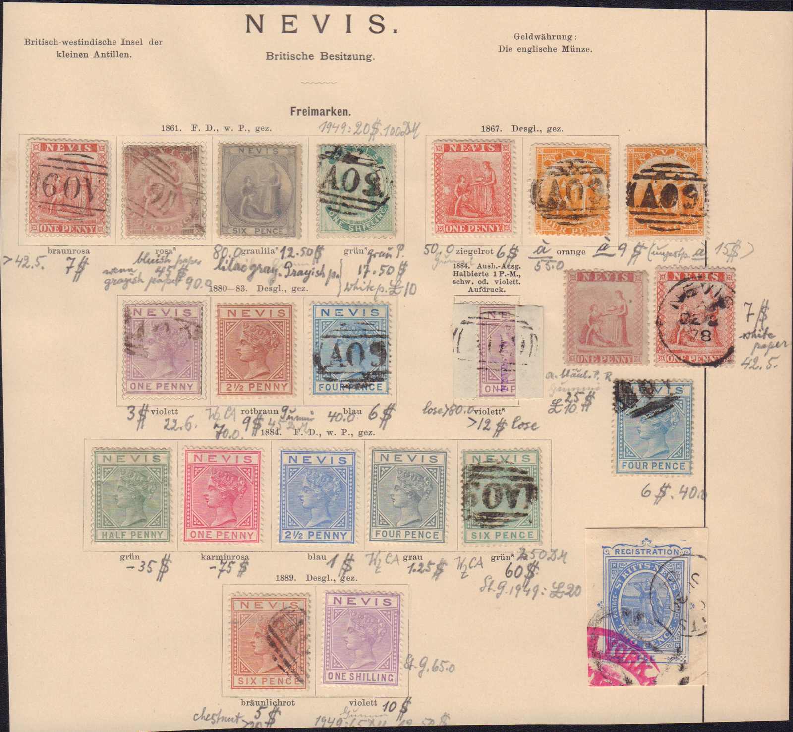 Lot 311 - nevis - Auction House Thomas Schantl 2nd Online-Live-Auction (PREMIUM-Edition) Lot 311 - nevis - Auction House Thomas Schantl 2nd Online-Live-Auction (PREMIUM-Edition)