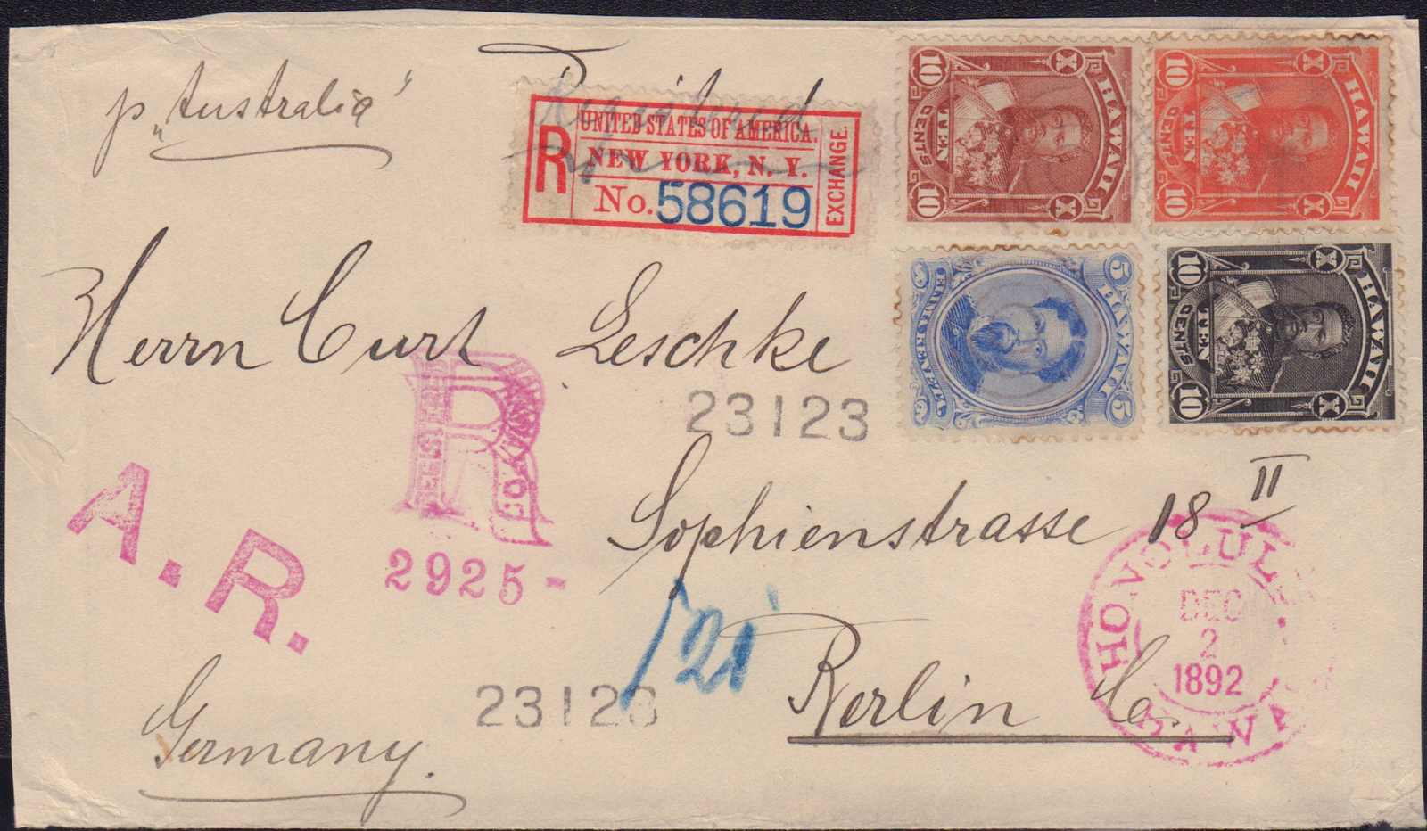 Lot 211 - hawaii  -  Auction House Thomas Schantl 2nd Online-Live-Auction (PREMIUM-Edition)