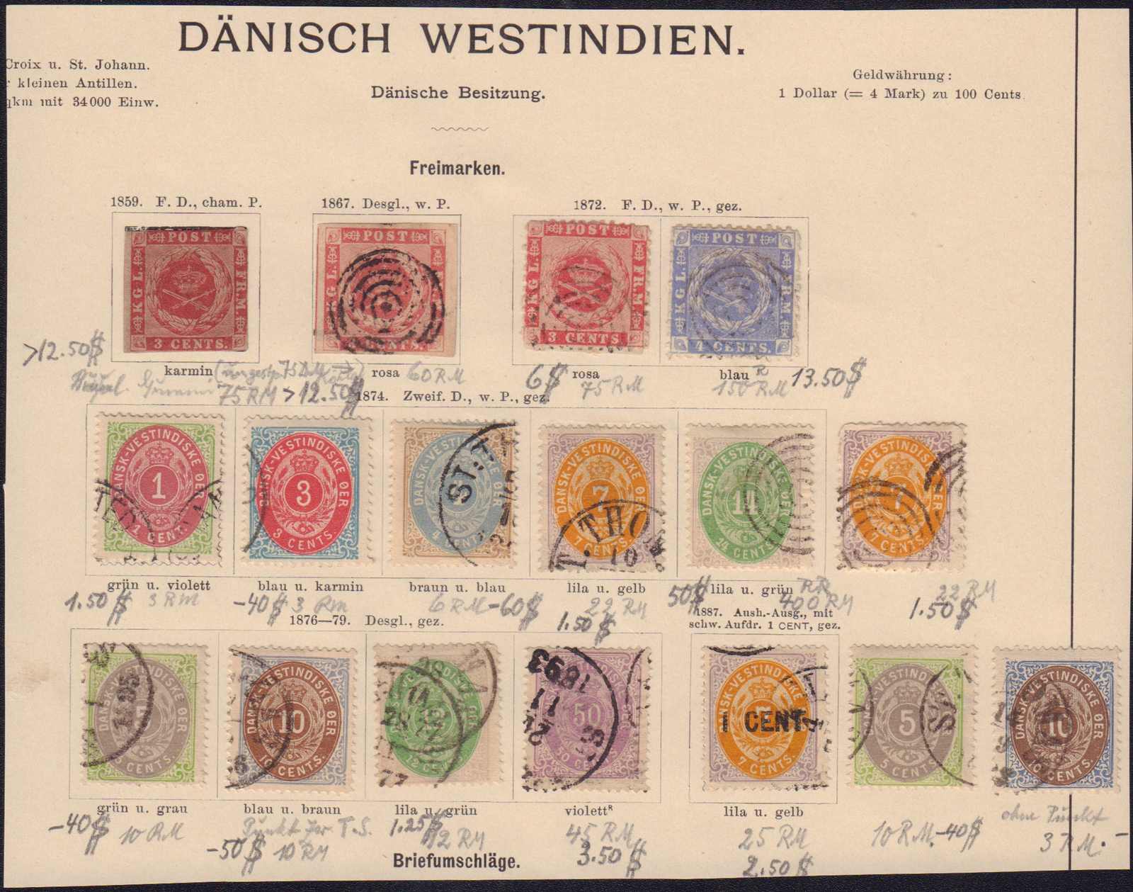 Lot 140 - dänisch westindien  -  Auction House Thomas Schantl 2nd Online-Live-Auction (PREMIUM-Edition)