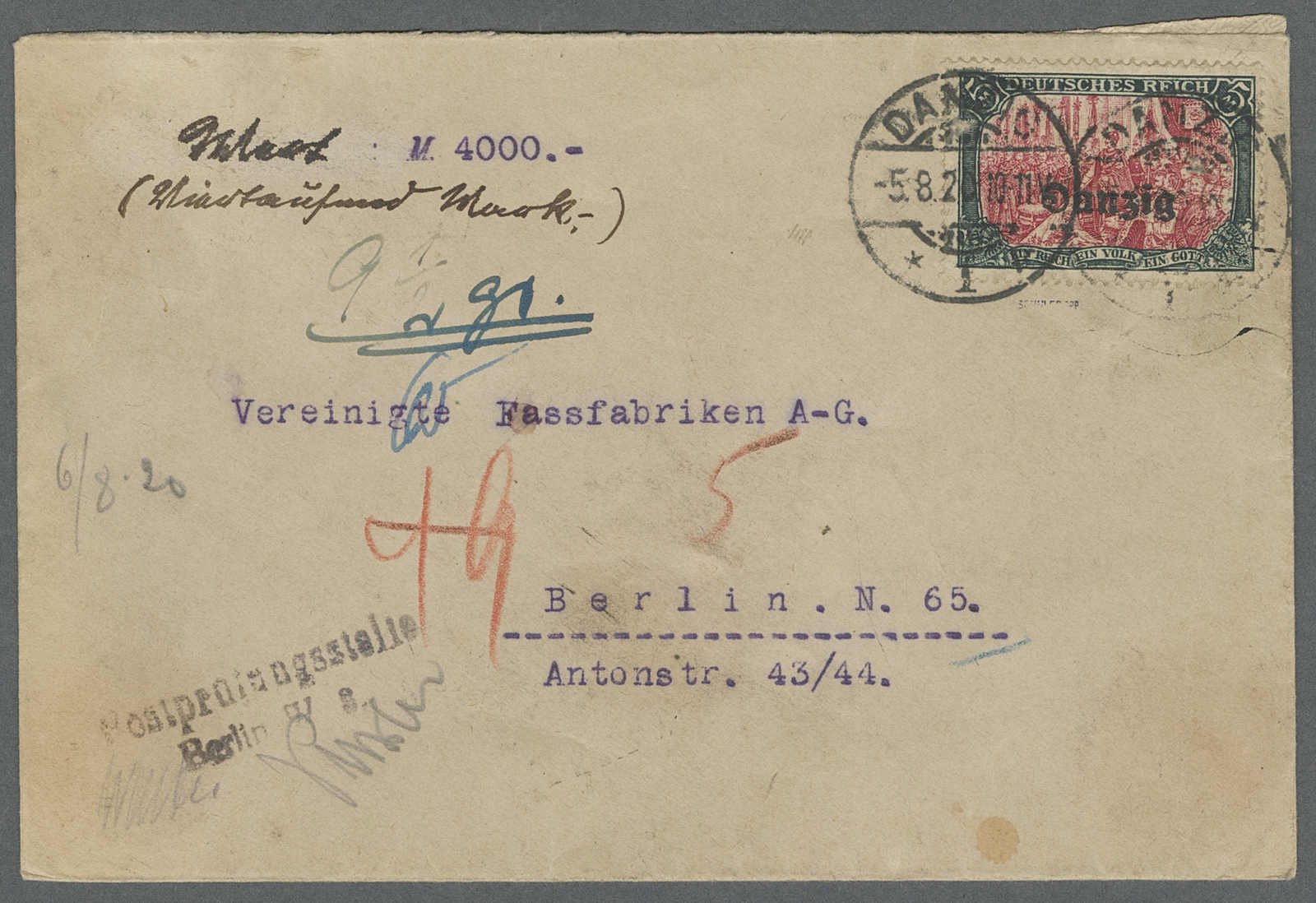Lot 620 - deutschland danzig - Auction House Thomas Schantl 5th Auktionshaus Thomas Schantl Auction Lot 620 - deutschland danzig - Auction House Thomas Schantl 5th Auktionshaus Thomas Schantl Auction