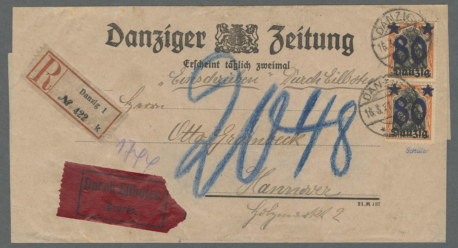 Lot 624 - deutschland danzig - Auction House Thomas Schantl 5th Auktionshaus Thomas Schantl Auction Lot 624 - deutschland danzig - Auction House Thomas Schantl 5th Auktionshaus Thomas Schantl Auction