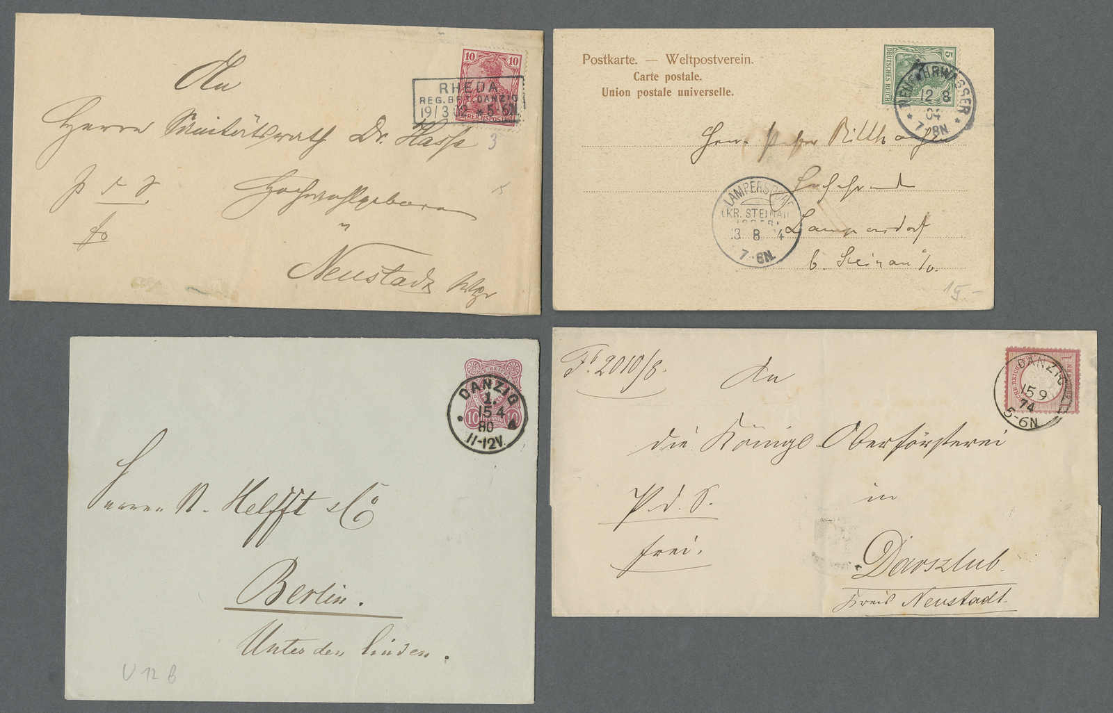 Lot 593 - deutschland danzig -  Auction House Thomas Schantl 5th Auktionshaus Thomas Schantl Auction