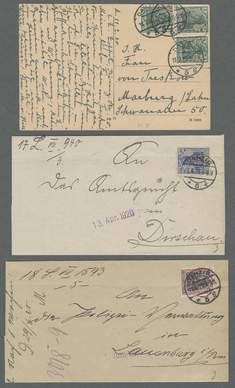 Lot 595 - deutschland danzig -  Auction House Thomas Schantl 5th Auktionshaus Thomas Schantl Auction