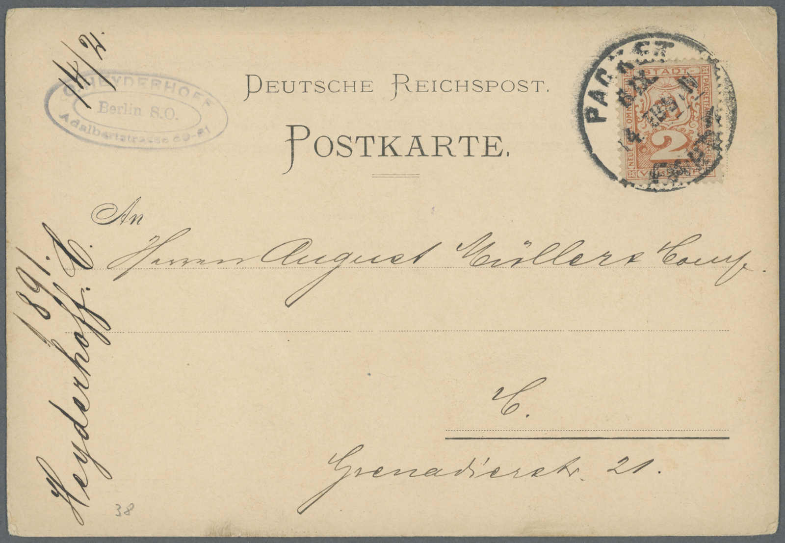 Lot 562 - deutschland deutsches reich stadtpost - Auction House Thomas Schantl 5th Auktionshaus Thomas Schantl Auction Lot 562 - deutschland deutsches reich stadtpost - Auction House Thomas Schantl 5th Auktionshaus Thomas Schantl Auction