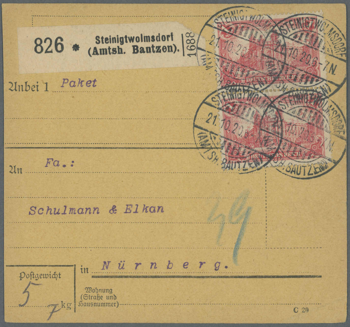 Lot 310 - deutschland Deutsches Reich -  Auction House Thomas Schantl 5th Auktionshaus Thomas Schantl Auction