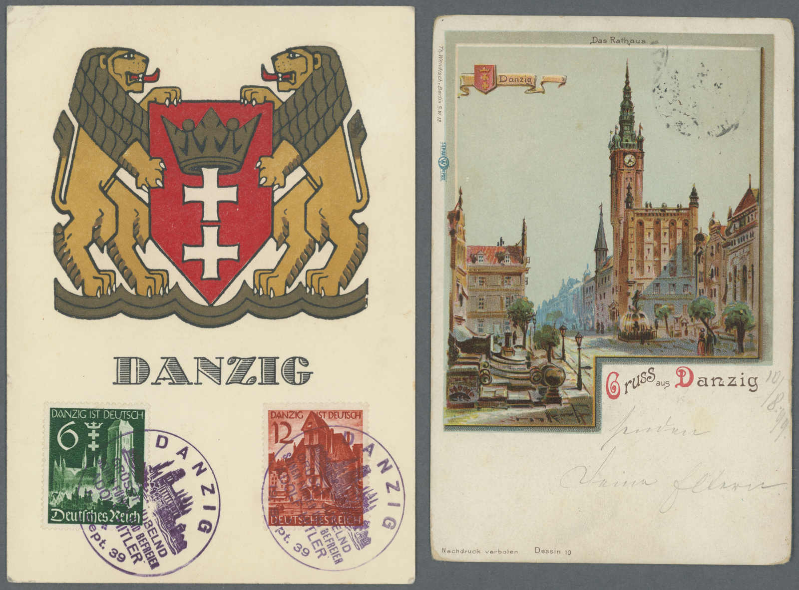 Lot 806 - deutschland danzig -  Auction House Thomas Schantl 5th Auktionshaus Thomas Schantl Auction