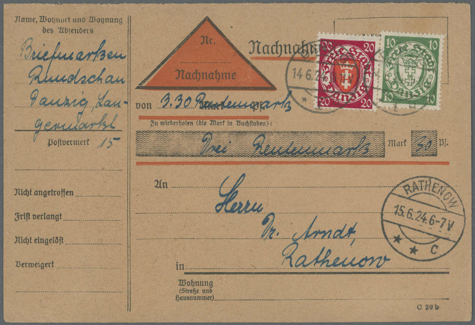Lot 710 - deutschland danzig -  Auction House Thomas Schantl 5th Auktionshaus Thomas Schantl Auction