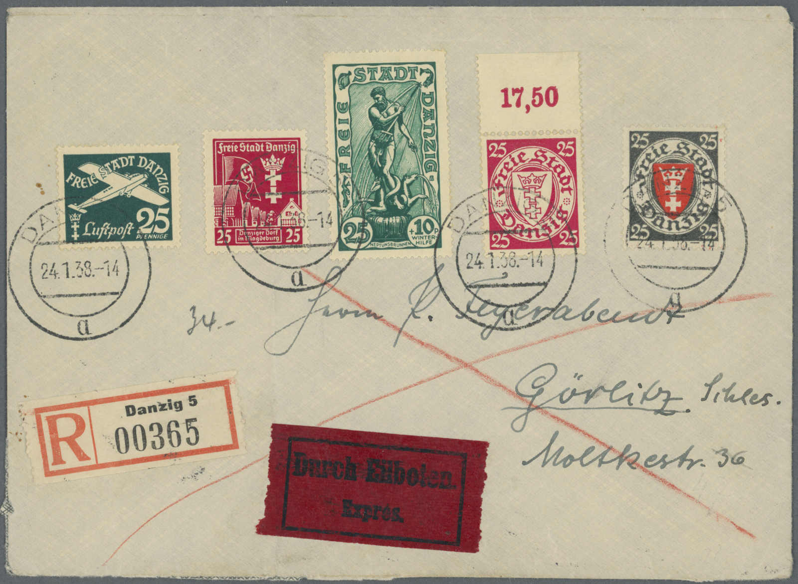 Lot 756 - deutschland danzig -  Auction House Thomas Schantl 5th Auktionshaus Thomas Schantl Auction