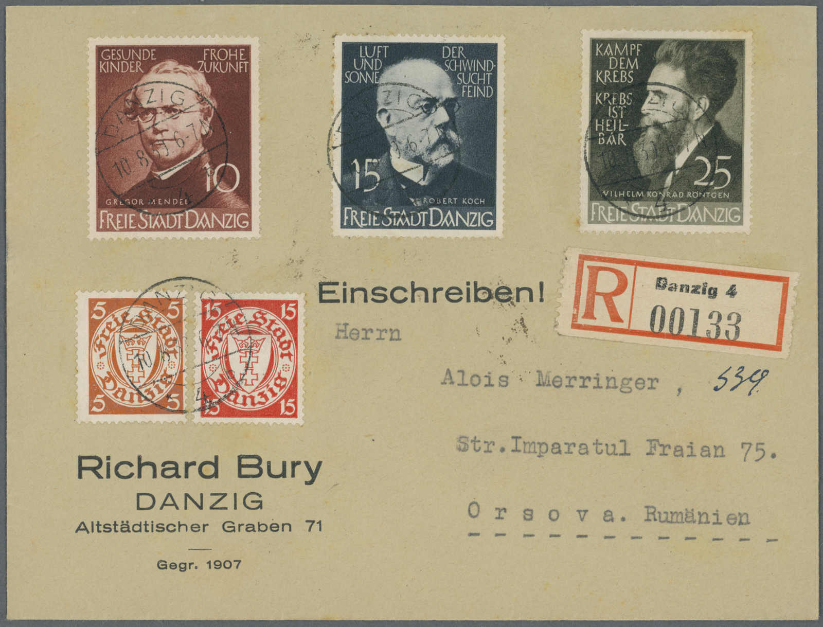 Lot 771 - deutschland danzig -  Auction House Thomas Schantl 5th Auktionshaus Thomas Schantl Auction