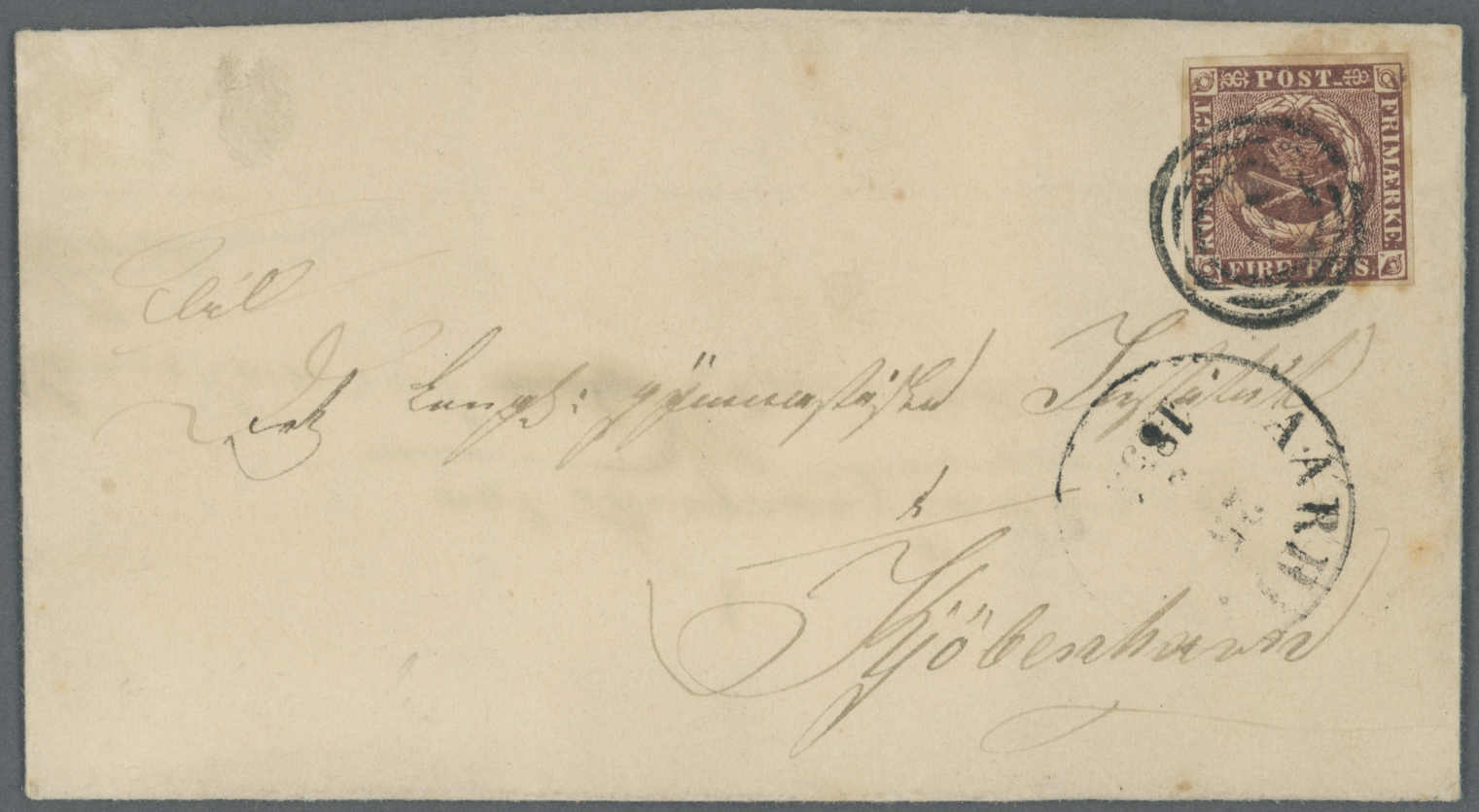 Lot 224 - deutschland altdeutschland schleswig stempel auf dänemark -  Auction House Thomas Schantl 5th Auktionshaus Thomas Schantl Auction