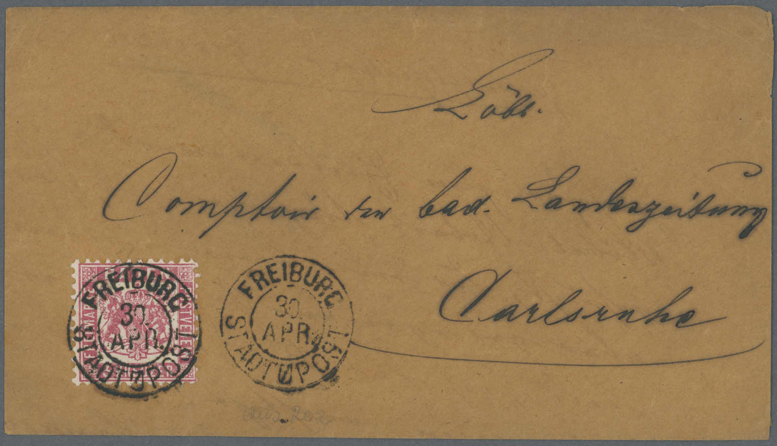 Lot 6 - deutschland altdeutschland baden -  Auction House Thomas Schantl 5th Auktionshaus Thomas Schantl Auction