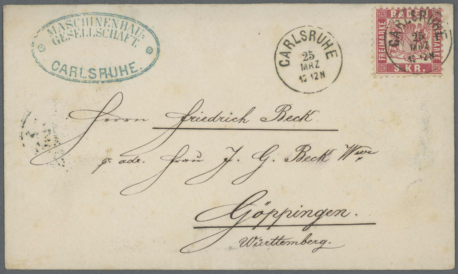 Lot 14 - deutschland altdeutschland baden -  Auction House Thomas Schantl 5th Auktionshaus Thomas Schantl Auction