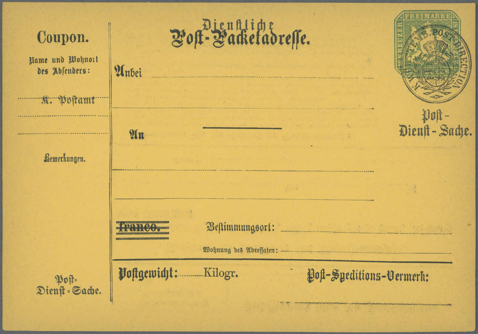 Lot 252 - deutschland altdeutschland württemberg -  Auction House Thomas Schantl 5th Auktionshaus Thomas Schantl Auction