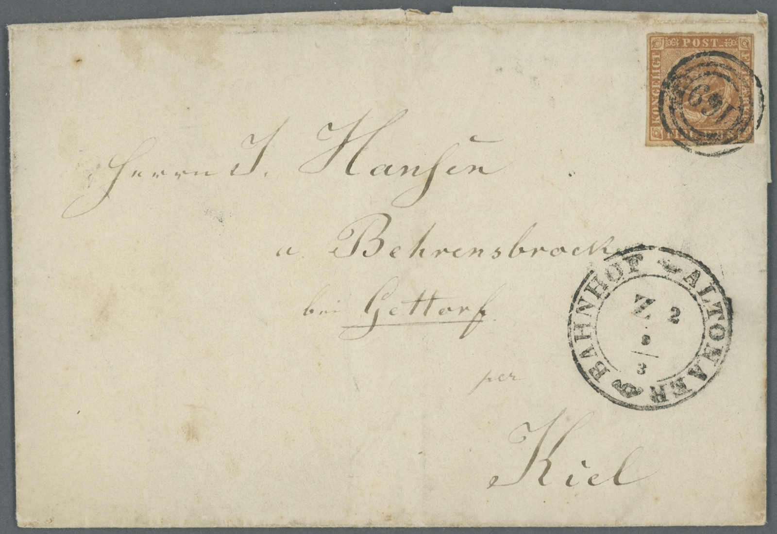 Lot 220 - deutschland altdeutschland schleswig stempel auf dänemark -  Auction House Thomas Schantl 5th Auktionshaus Thomas Schantl Auction