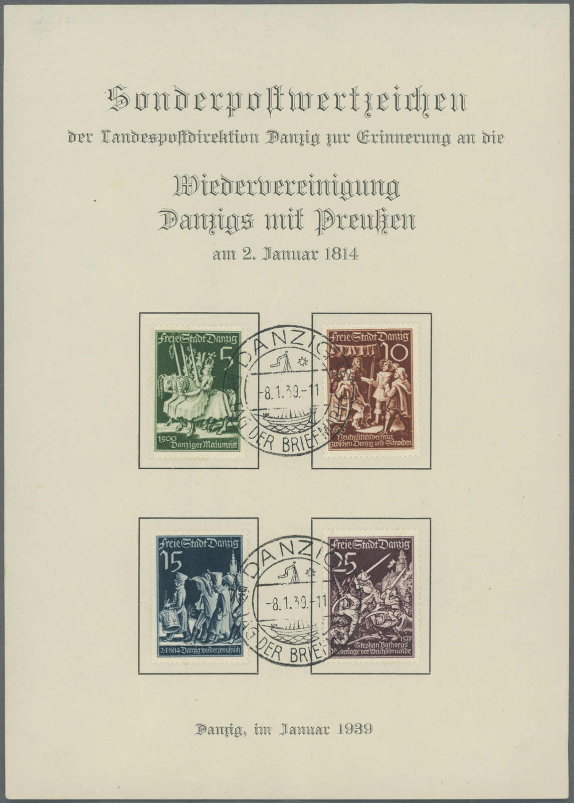 Lot 767 - deutschland danzig -  Auction House Thomas Schantl 5th Auktionshaus Thomas Schantl Auction