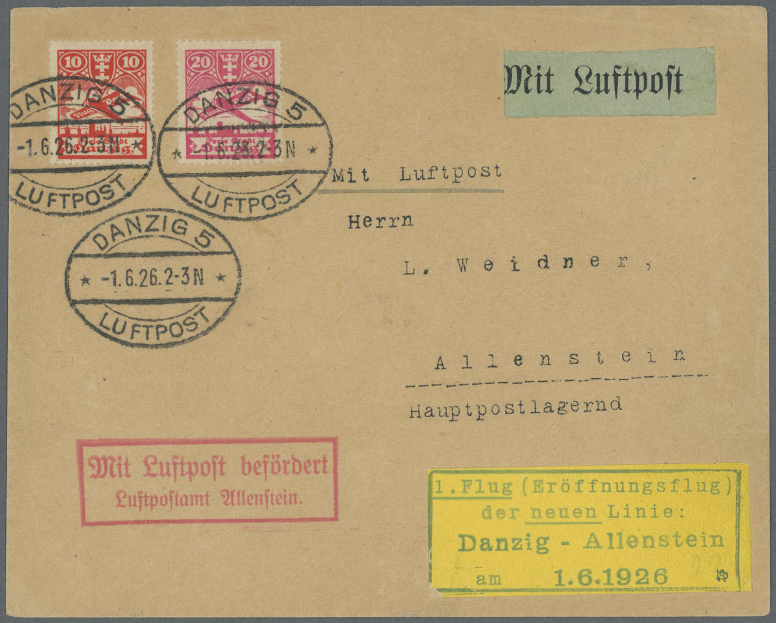Lot 725 - deutschland danzig -  Auction House Thomas Schantl 5th Auktionshaus Thomas Schantl Auction
